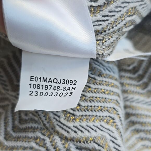 ANNE KLEIN NWT Womens Metallic Textured Side-Striped Jogger Pants XS - Picture 9 of 13